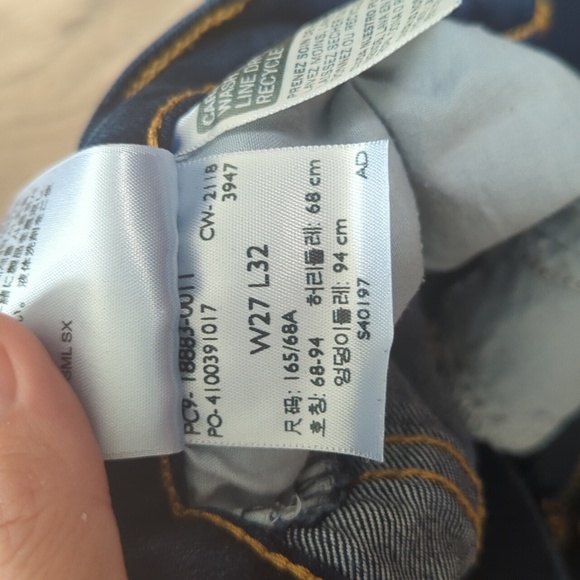 Dark blue Levi's Stretch Straight Jeans - Picture 3 of 4